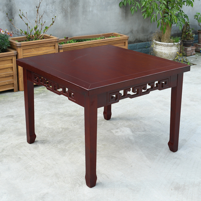 加高加宽定制尺寸八仙桌单桌四方桌子餐椅组合明清仿古家用实木桌