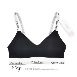 美国CK CalvinKlein女士运动内衣无钢圈带胸垫搭扣性感文胸QF7059