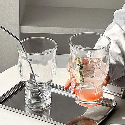 玻璃杯家用高颜值喝水咖啡饮料杯