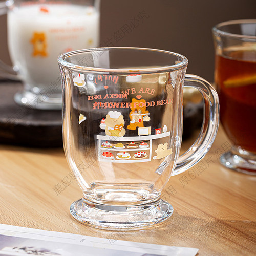 玻璃家用果汁杯饮料咖啡牛奶杯