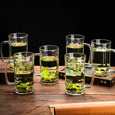 整件茶楼专用玻璃两用水杯
