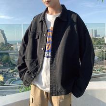 棒球服 春秋男士 牛仔外套男2019新款 潮流机能夹克潮牌宽松衣服秋季