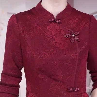 2025秋季新款时尚喜婆婆礼服裙子