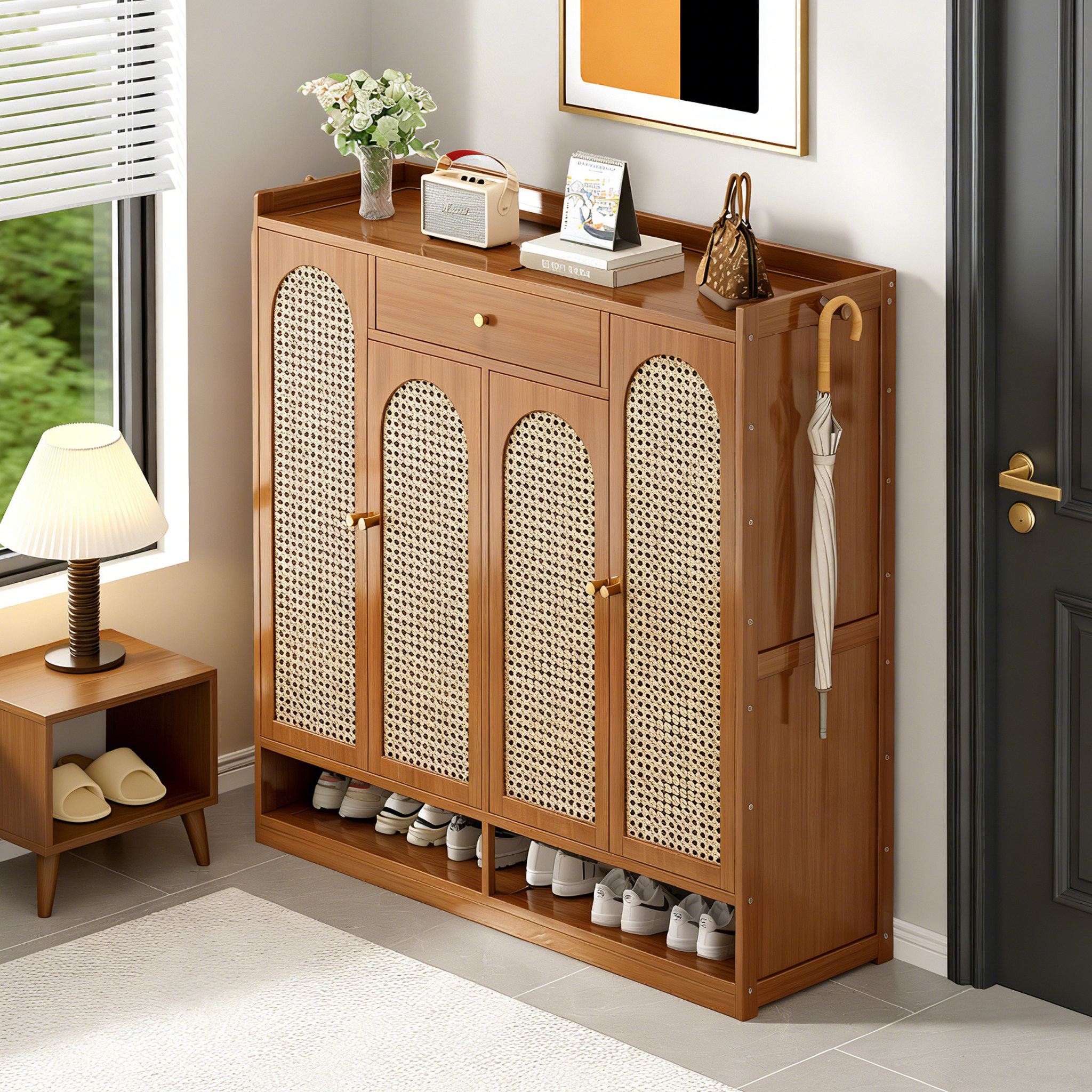 鞋架入户门多层2026新款简易家用门口鞋柜透气防尘大码鞋子收纳柜