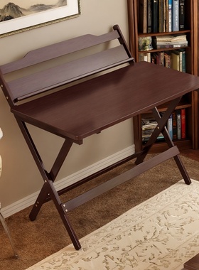 可折叠升降桌家用学习桌写字台简约办公笔记本楠竹电脑桌儿童书桌