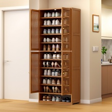 鞋架多层家用门口入户简易防尘非实木竹制多功能2025爆款楼道鞋柜