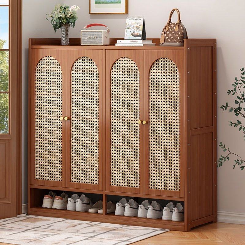 鞋柜4门多层家用入户玄关门厅大码鞋子收纳储物柜阳台塑藤鞋架子,住宅家具,鞋柜,淘宝优惠券,粉丝福利购,淘宝优惠卷