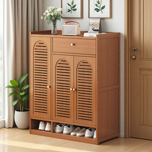 门口鞋柜收纳柜一体靠墙家用