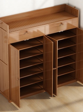 鞋柜家用门口阳台外多层简易收纳神器新款2025爆款入户楠竹鞋架子