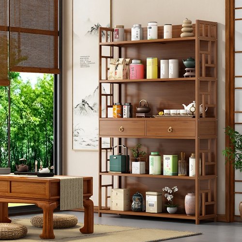 茶叶架中古风茶室摆件茶具展示柜