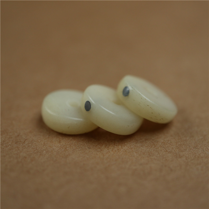 13mm天然牦牛骨手雕斜切隔珠垫片图片