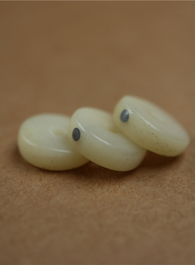 13mm天然牦牛骨手雕斜切隔珠垫片