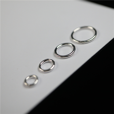 S925银圆环1mm粗记数挂环银环圈