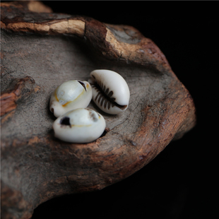 原生态西藏老贝壳卡子吊坠藏式佛珠配饰配件散珠侧挂坠手串记数坠