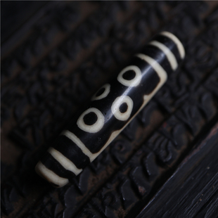 西藏特色混合材质藏民手工树脂料器七眼天珠藏式手串顶珠配饰项坠