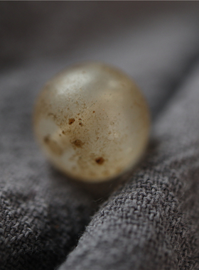 包老透明白色古法老琉璃配珠diy金刚星月菩提隔珠文玩散珠配串