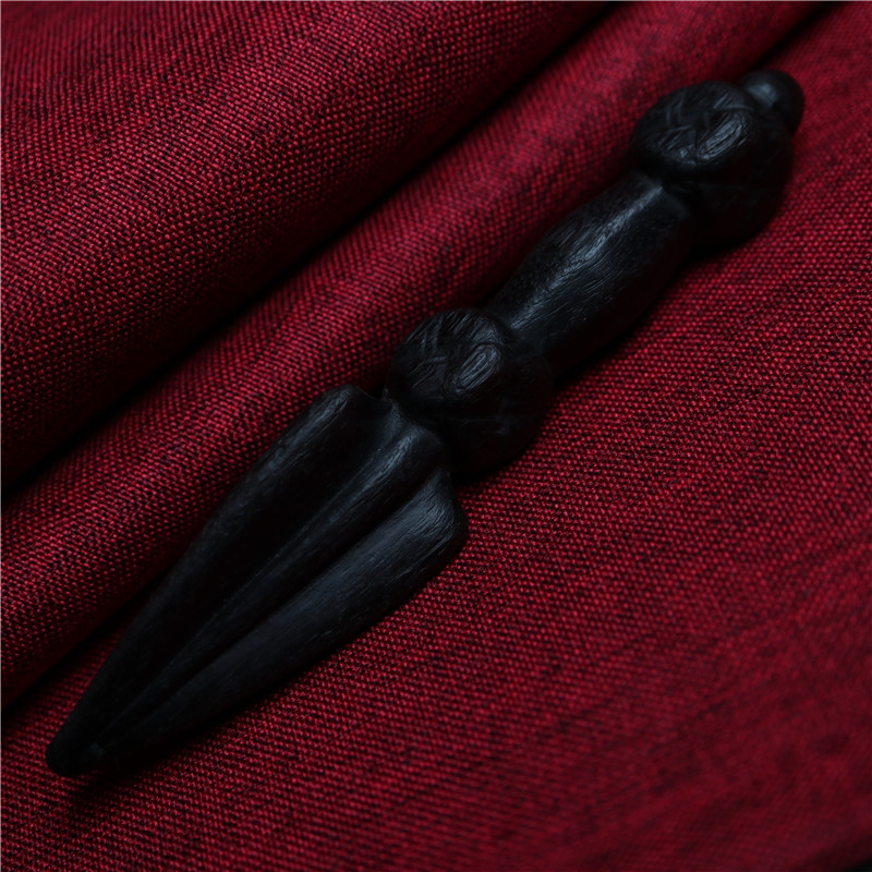 〓包老〓纯手工雕刻西藏紫檀木金刚杵法器摆件殊胜藏式普巴橛杵