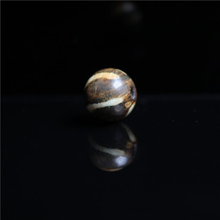 〓包老〓千年邦提克硅化木化石六线邦提克圆珠穿珠子顶珠腰珠配珠