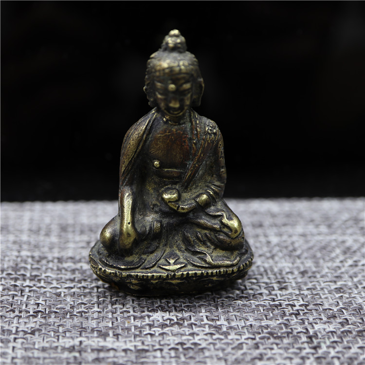 〓老〓保真包老清代释迦摩尼佛造像见闻解脱金童造像老佛像供奉件