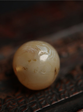 〓包老〓西藏千年唐玛瑙嫩色系满风化鱼鳞纹藏式穿珠串糖球散配珠