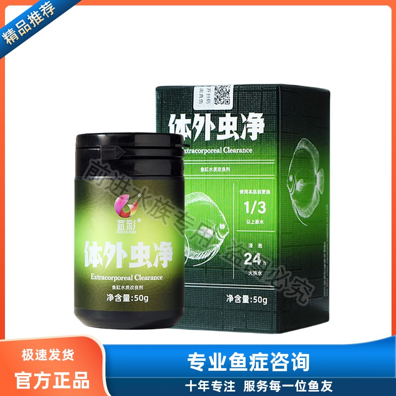 体外虫净怕人蹭缸七彩神仙鱼