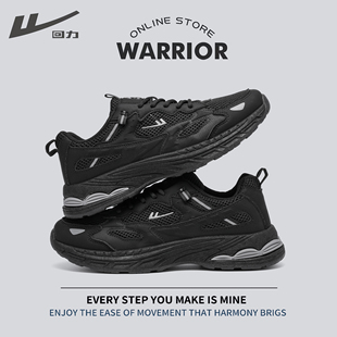 回力运动鞋男款2025新款冬季黑色网鞋爆款透气防臭休闲鞋软底跑鞋