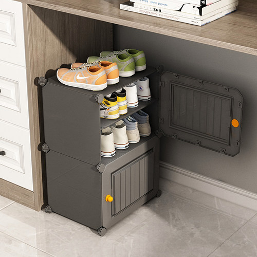 当天发货！磁吸门锁！桌下小鞋柜