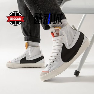 Mid 白黑中帮大勾 复古休闲鞋 100 Nike DD3111 Blazer