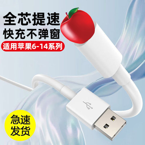 适用苹果充电线快充iPhone14/12/11/13/xrs/6s/7/8plus手机数据线
