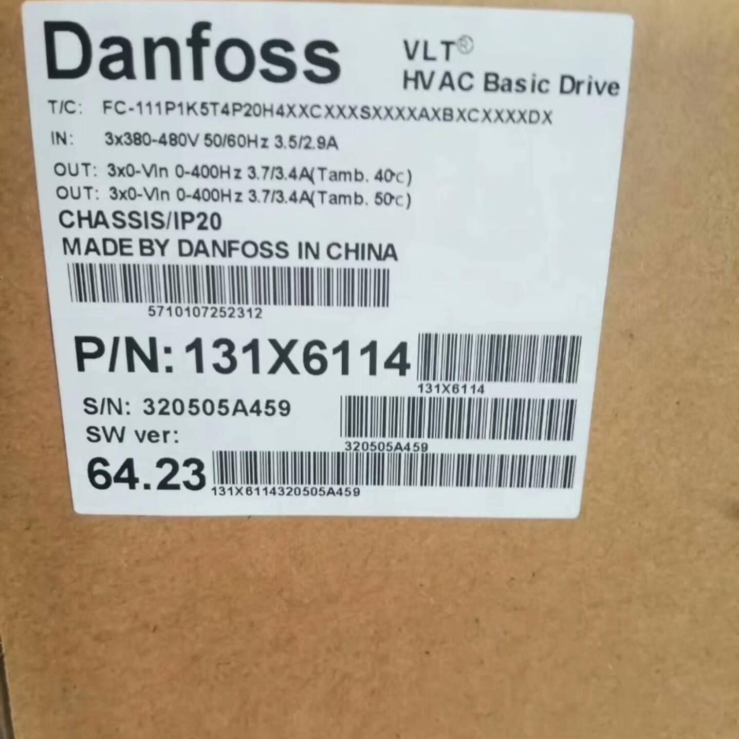 议价-丹佛斯FC-111系列0.75到90KW长期备货全新