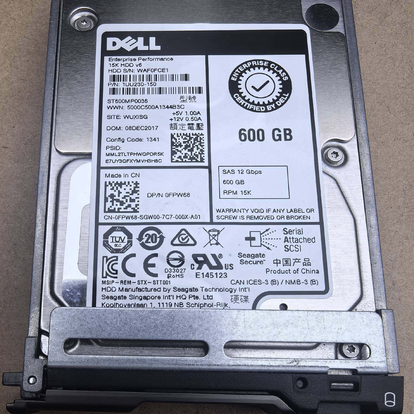 议价-DELL 0FPW68 600G 15K 12G ST600