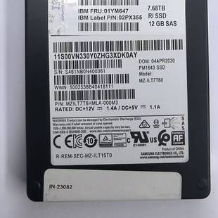 三星原厂 型号MZ IBM 7.68TB ILT77T60 PM1643 议价