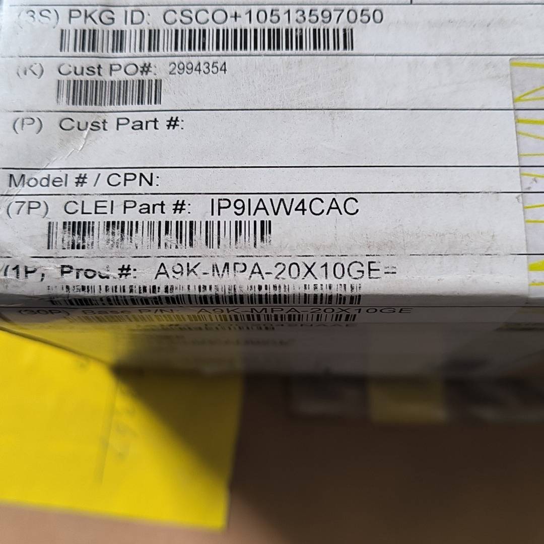 议价-A9K-MPA-20X10GE全新原装现货出售需要的联