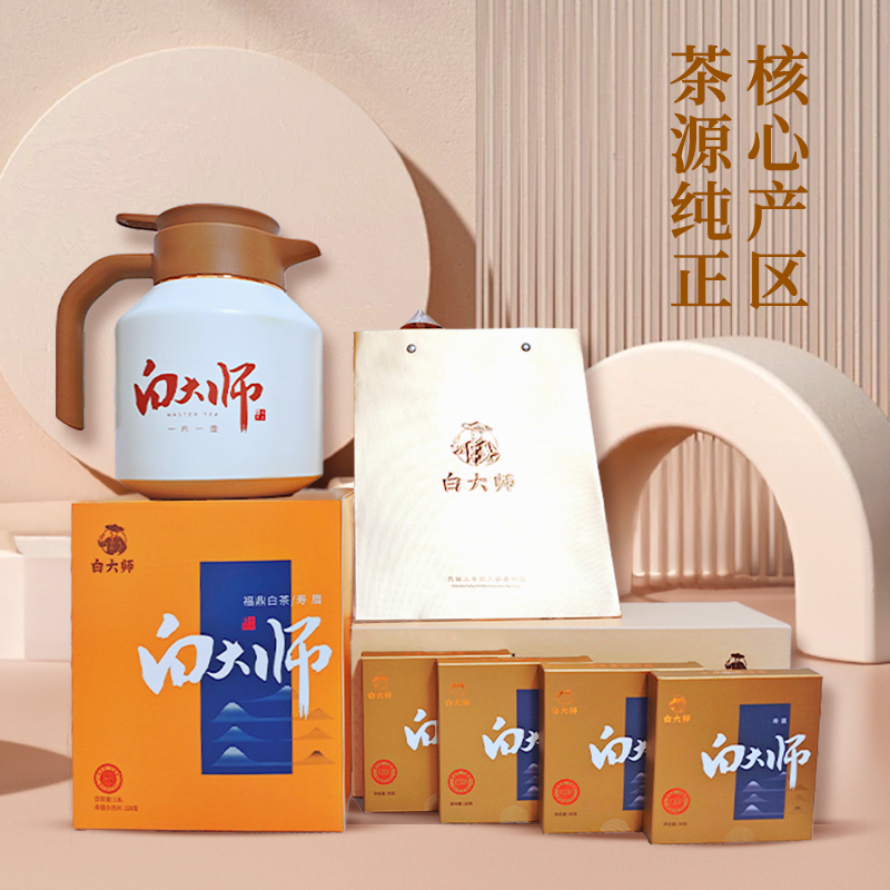 白大师闷泡壶福鼎白茶白大师方片壶礼盒套装茶壶组合正品茶具套装