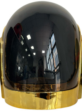 Daft Punk金色头盔树脂玻璃钢材质可戴收藏影视道具专用