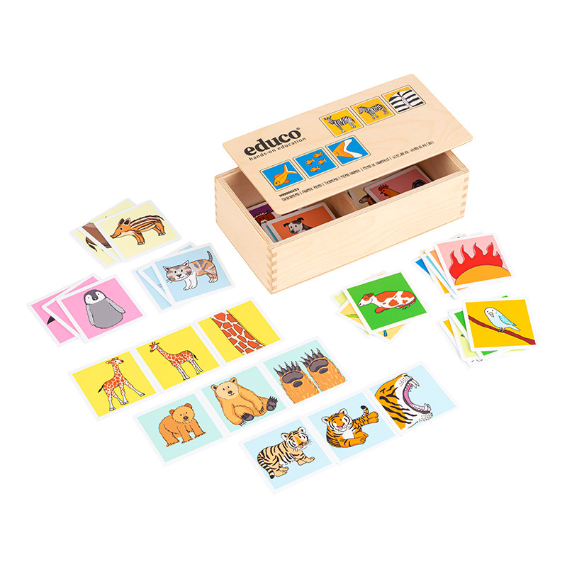 记忆游戏-动物系列荷兰进口幼儿园儿童记忆配对匹配翻翻乐玩具