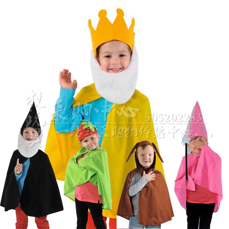 cosplay套装德国 幼儿早教园儿童角色扮演演出服故事表演服