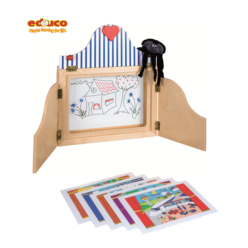 迷你手提小剧场荷兰高端幼儿园早教儿童可折叠扮演剧场游戏屋玩具