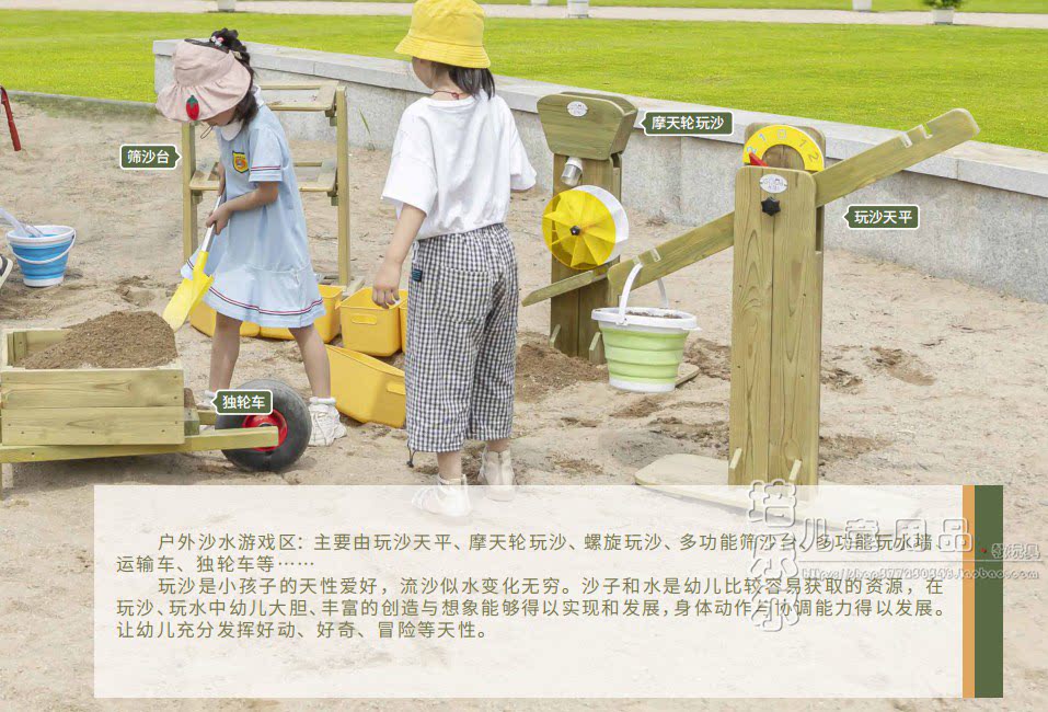 多功能玩水墙翻斗沙车螺旋玩沙 摩天轮玩沙 沙桶幼儿园儿童沙水区