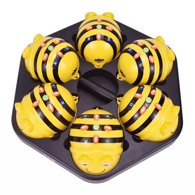 科学STEM编程地板机器人bee-bot无线遥控蓝牙机器小蜜蜂瓢虫甲虫