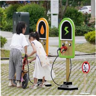 中转码头安检大门候检台立牌模组交通斜坡路木托盘交通标志模拟区