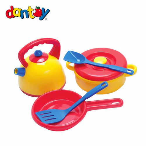 热狗平底锅套装DANTOY经典早餐烘焙锅壶罐组合炉具组厨房餐具灶台