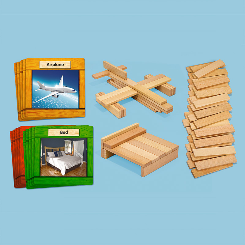 我的工程包幼儿早教园儿童STEM建构工程拼搭积木木板创造模型玩具