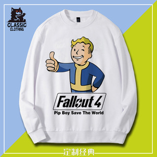 辐射4fallout单机游戏哔哔小子pipboy卫衣套头上衣男女运动春秋冬