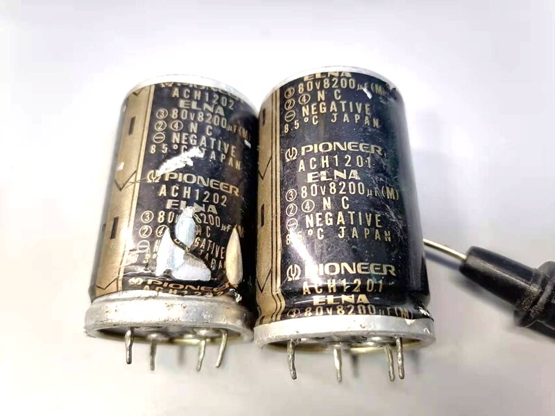 原装日本PIONEER先锋功放拆机电容80V8200UF 发烧音频滤波电容