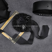 Original Lolita Gothic, dark, versatile Halloween flat hat, Witch, top hat, headwear and hair accessory thumbnail 3