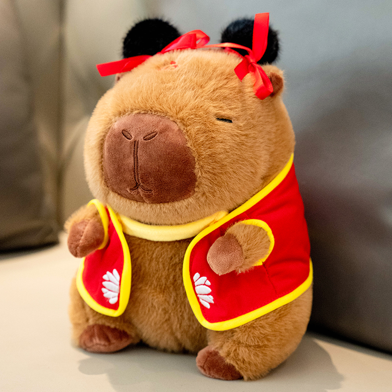 哪吒水豚公仔毛绒玩具