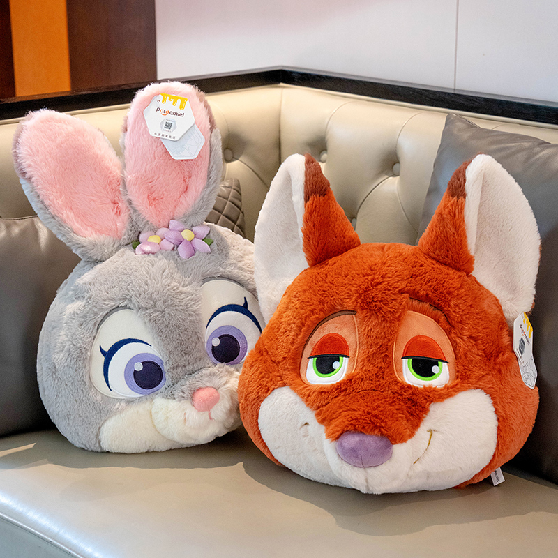 正版疯狂动物城兔子朱迪大头抱枕
