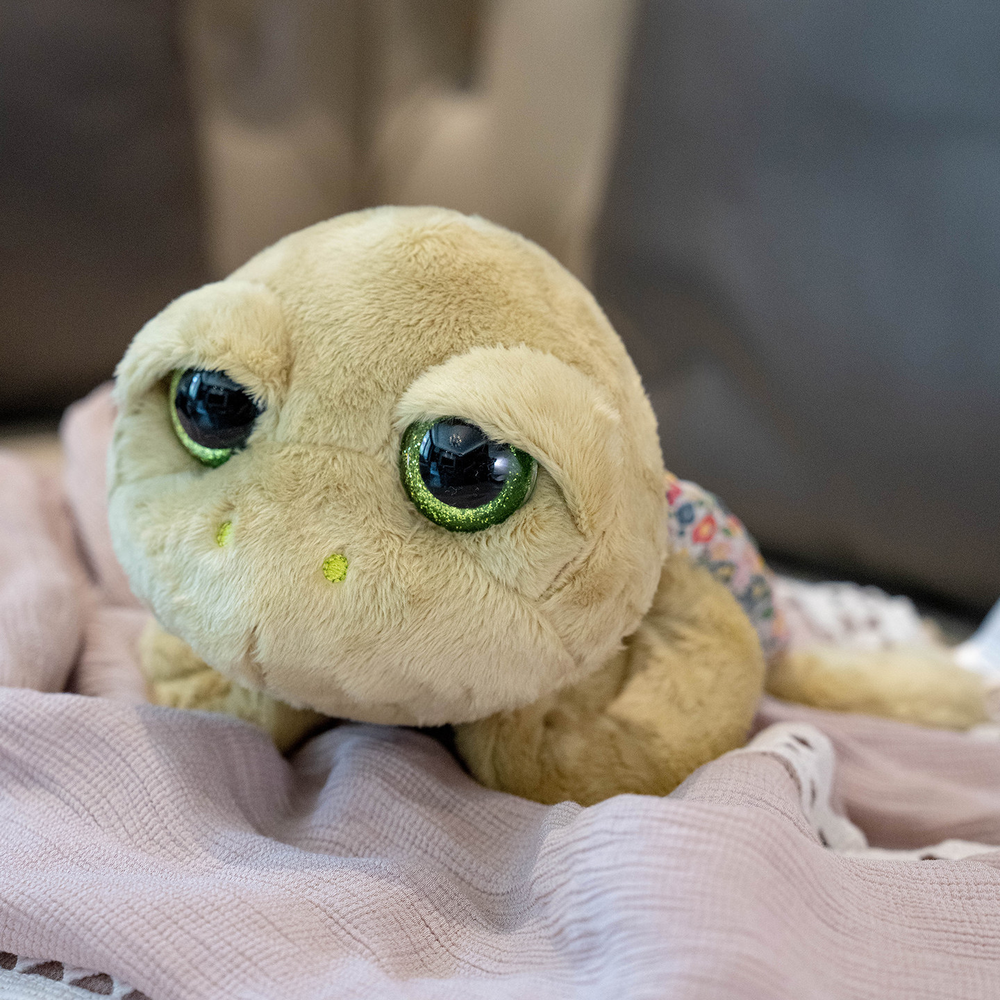 可爱碎花布海龟玩偶小乌龟公仔娃