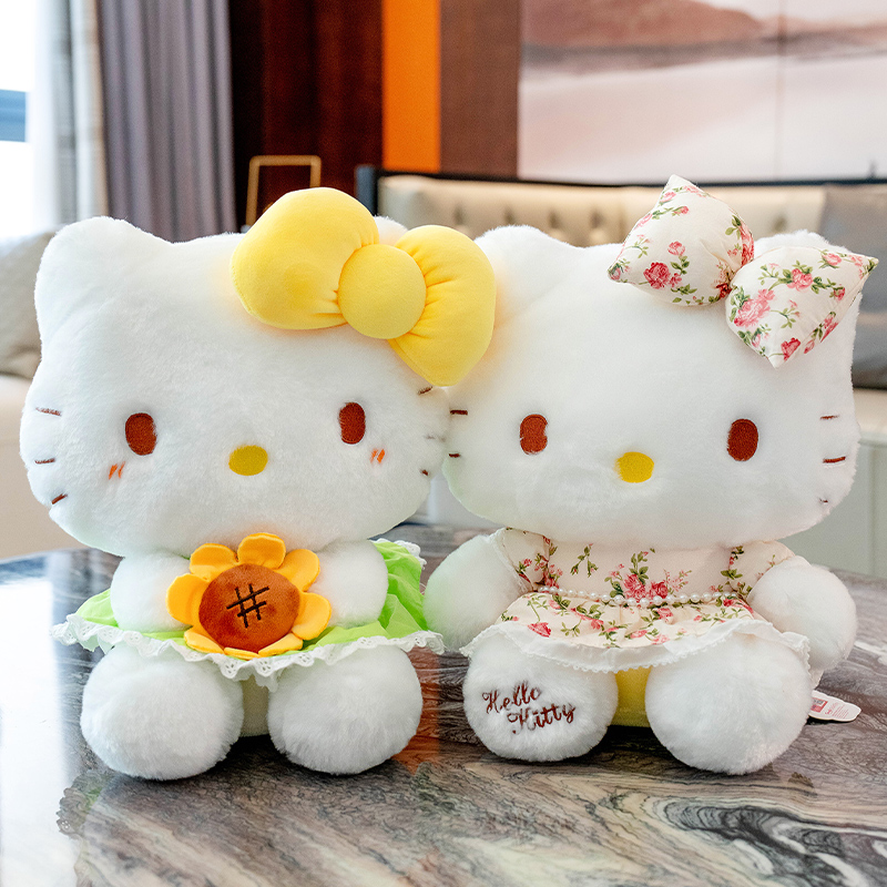 hellokitty公仔毛绒玩具可爱kt猫咪安抚小玩偶布娃娃女孩生日礼物 玩具/童车/益智/积木/模型 毛绒/玩偶/公仔/布艺类玩具 原图主图